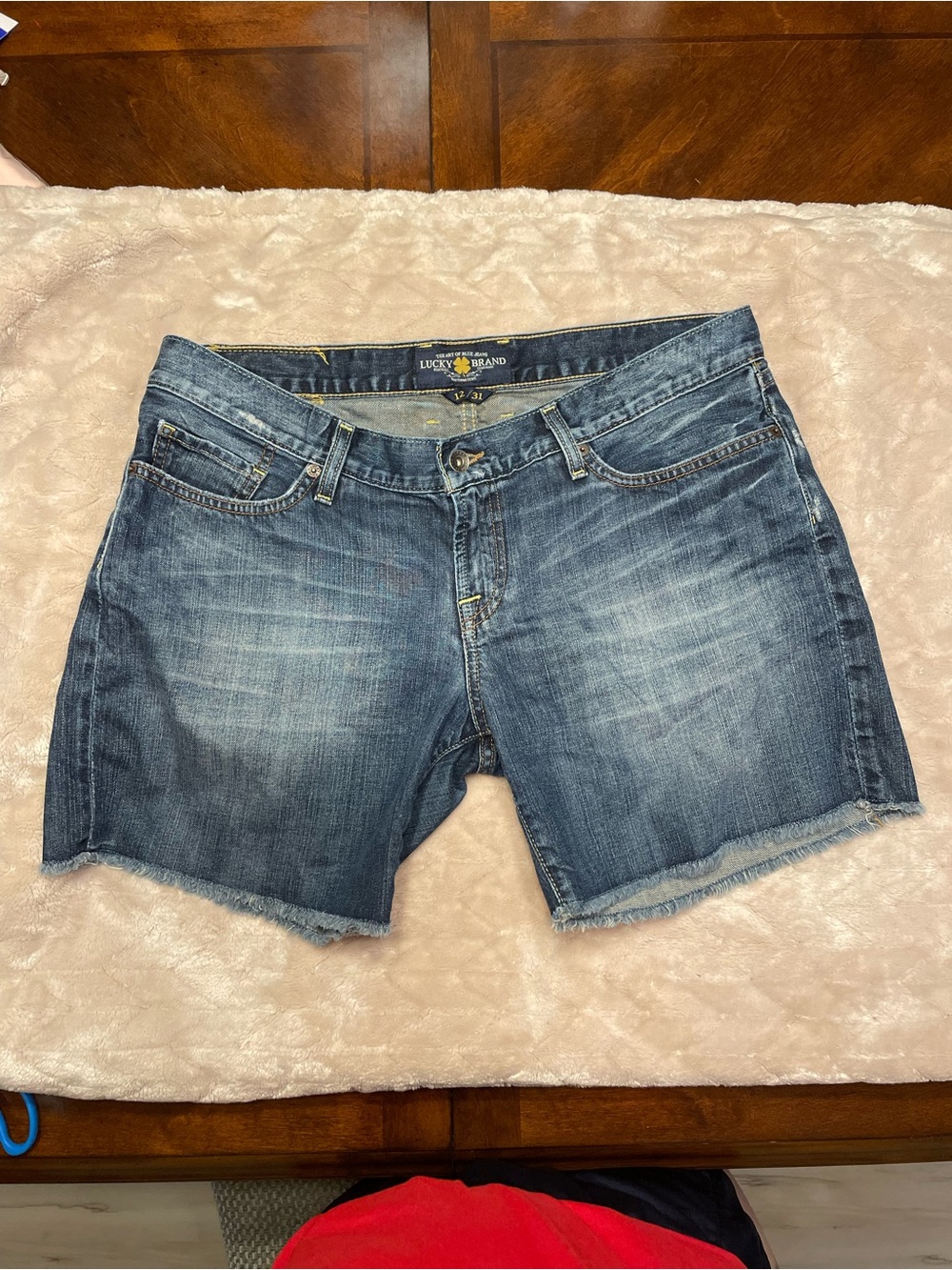 Lucky Brand Faded Blue Denim Cutoff Shorts